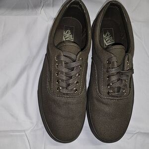 Vans Men's Dark Gray Canvas Sneakers